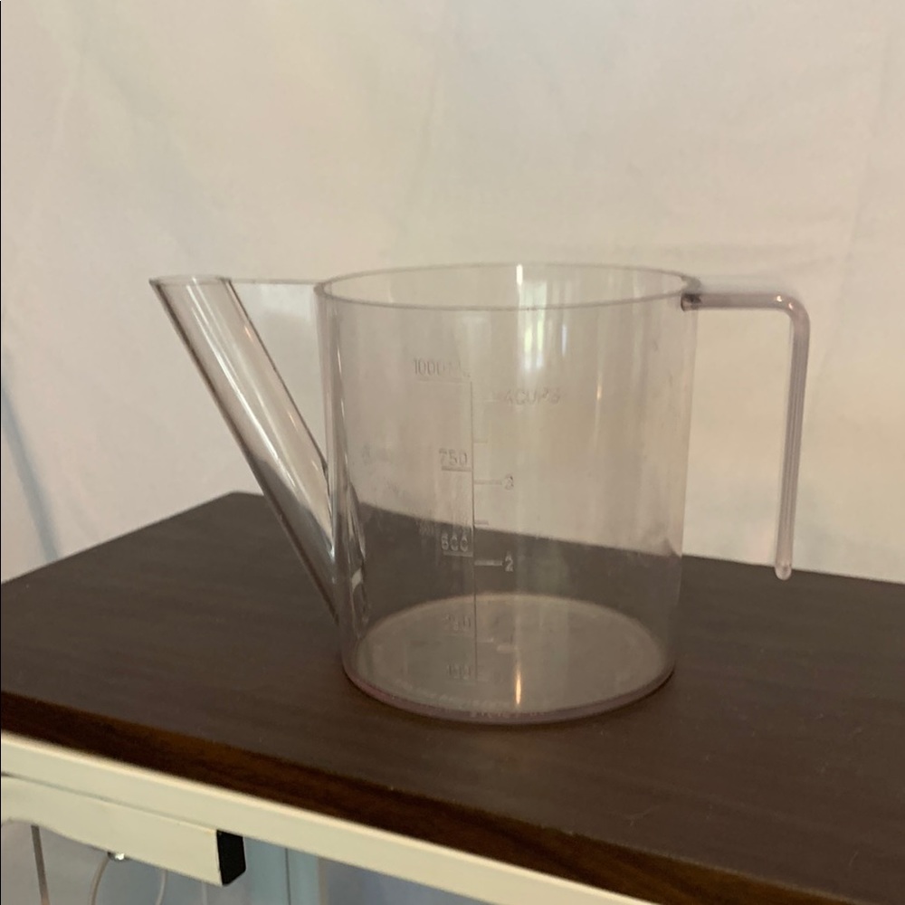 Clear Souper Strain Gravy Pitcher